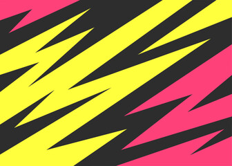 Abstract background with colorful zigzag and spike pattern