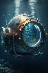 Fototapeta na wymiar Deep sea exploration