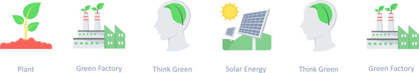 plant, green factory, think green, solar energy