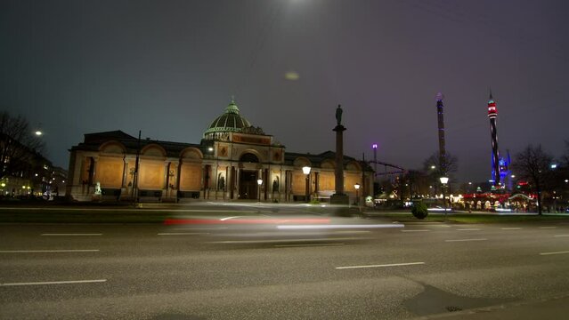 National gallery of Denmark at night