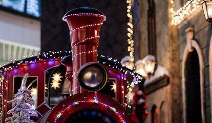 christmas steam train