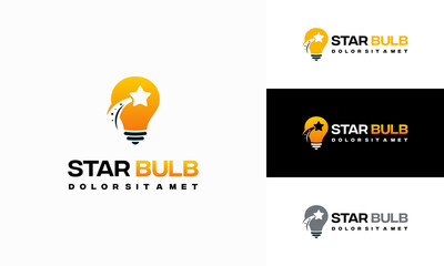 Star Idea logo Template, Brilliant Idea logo designs, Space Idea Logo designs vector