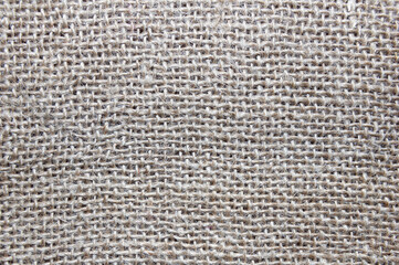 Top view of sackcloth fabric for background. Close up of brown sackcloth texture for background.