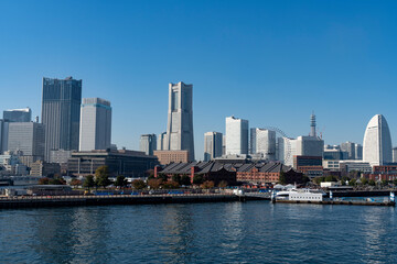 Fototapeta na wymiar 横浜市　みなとみらいの風景