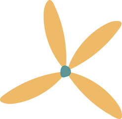 Abstract flower minimal vector