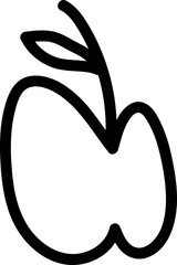 Apple doodle vector