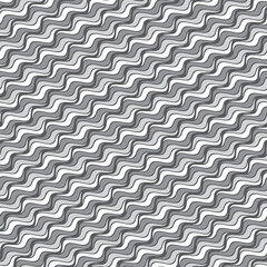 Monochrome Contoured Textured Wavy Pattern