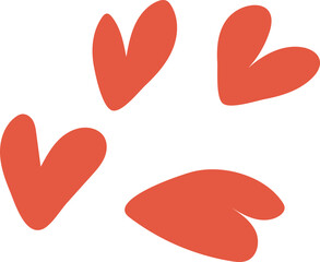Heart doodle vector