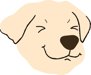 Cute dog doodle vector