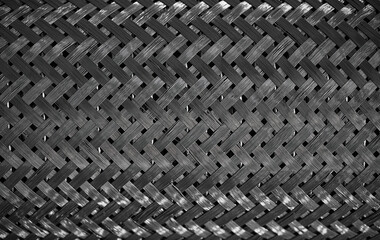 Protective metal braid, steel mesh. Metal wire - abstract background. Metal products and designs....
