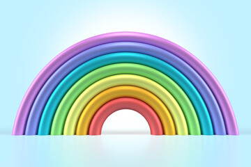 3d colorful rainbow arch