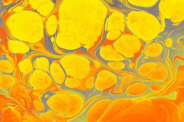 Abstract ebru marbling texture background design.