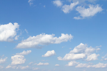 blue sky with clouds blackground