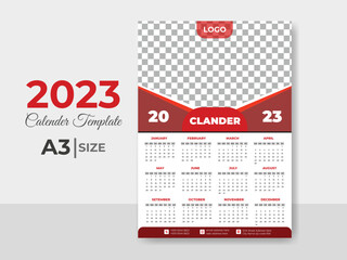 2023 new year calendar design template