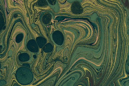 Abstract ebru marbling texture background design.