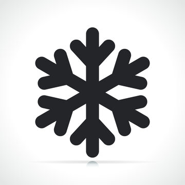 winter snowflake black icon symbol