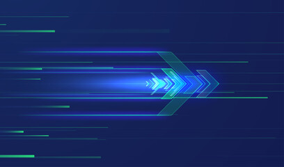 Abstract speed movement of arrows