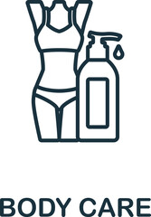 Bady Care icon. Monochrome simple Detox Diet icon for templates, web design and infographics