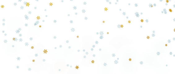 Snowflakes falling down on transparent background, heavy snow flakes isolated, Flying rain, overlay effect for composition.
