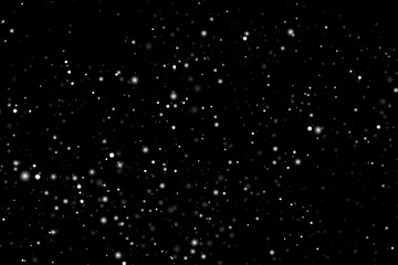 Snow texture. Christmas backdrop. Falling defocused snowflakes on transparent background.