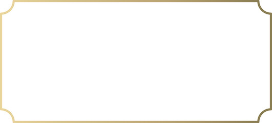 Gold line frame