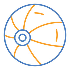 Ball Blue And Orange Line Icon