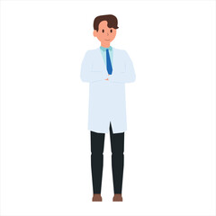 Cartoon Illustration Male Doctors