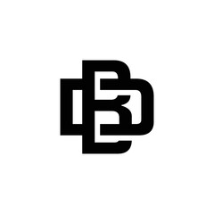 Fototapeta premium Letter DB, BD logo concept