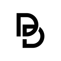 Obraz premium Letter DB, BD logo concept