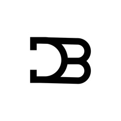 Letter DB, BD  logo concept