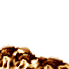 Dust cloud with  fire,cigarette smoke and black smog.Realistic vector isolated on transparent background. Concept house cleaning, air pollution,big explosion,desert sandstorm.
