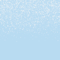 Snowy christmas background. Subtle flying snow