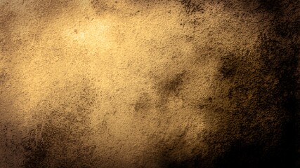 Obraz premium Graphic design of a dry clay wall or cement surface glowing with the autumn sun in beige-brown tones. For game scenes, products, advertisements, banners, books, templates, vintage pictures, paper.