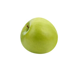 one green cut apple isolated transparent png