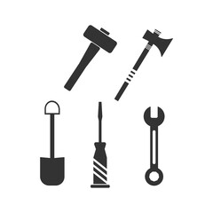 Tools icon. Background instrument set vector ilustration.