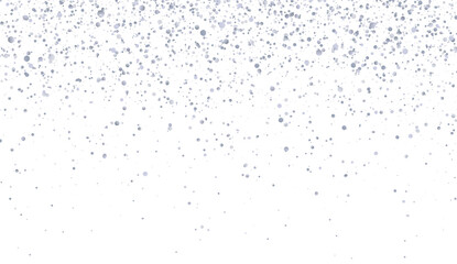 Silver glitter holiday confetti isolated