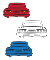 Obraz premium set of cars