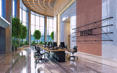Modern office with open space