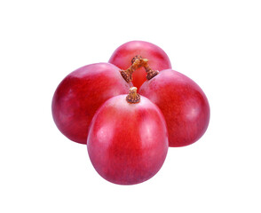 Red grape  on transparent png