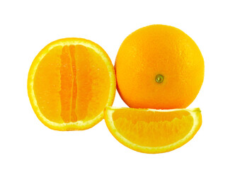 Orange fruit on transparent png