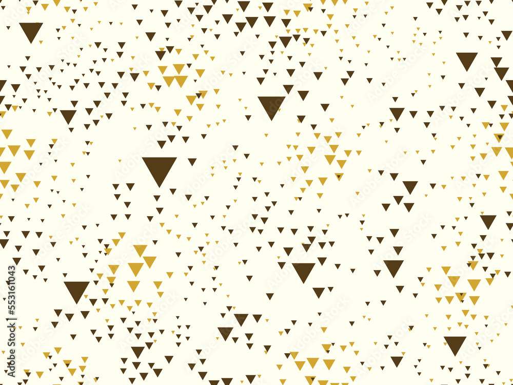 Poster abstract messy chaotic triangles seamless vector background, particles texture pattern for wallpaper