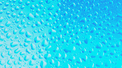 Texture of water drops on a glass surface. Background for print, design and graphic resources.