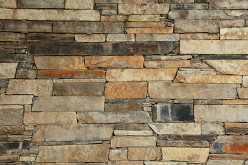 Texture of light stone wall as background