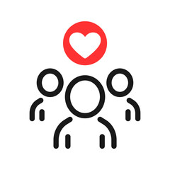 customer retention icon or happy employees. concept of individual approach and strategy to client or easy support or help. Vector illustration
