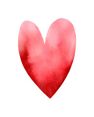 Valentine's Day decor with watercolor hearts