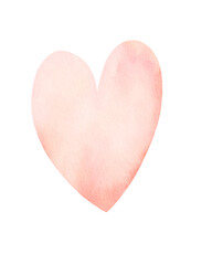 Valentine's Day decor with watercolor hearts