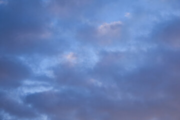Picturesque view of beautiful sky. Cloudy weather