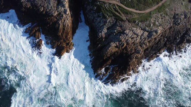 Scenic Drone Aerial Footage of A Coru&ntilde;a, Galicia, Spain, including USESCO World Heritage Site - Tower of Hercules - oldest existent lighthouse known.
