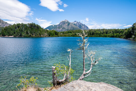 views of nahuel huapi national park in bariloche, argentina