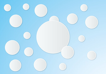 Vector pattern with big white circles dots.